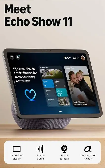 Amazon Echo Show 11 vibrant Full-HD 11-inch display, Graphite